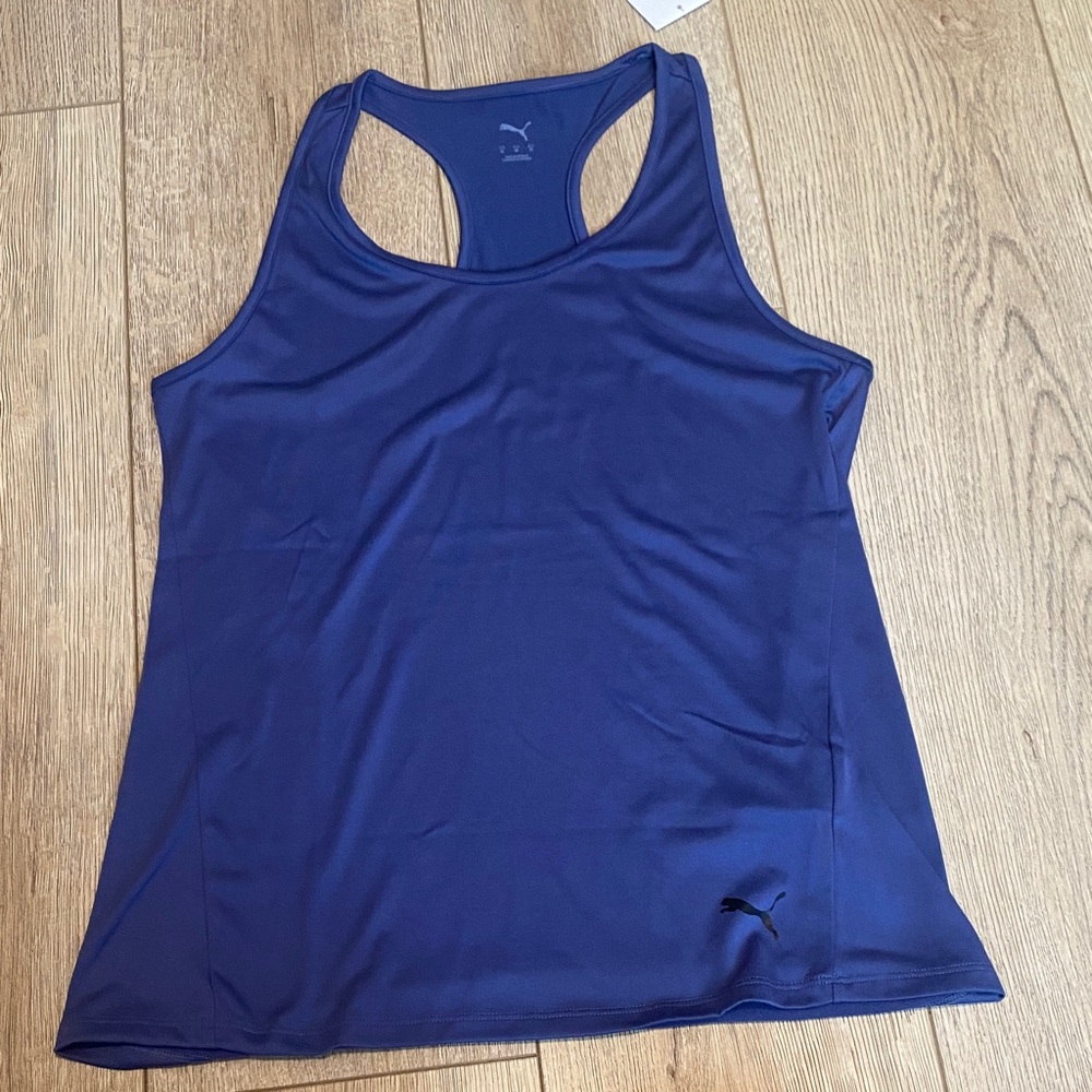 Puma Blue Crystal Tad Essential Racerback Tank